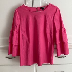 J. Crew Mercantile pink blouse